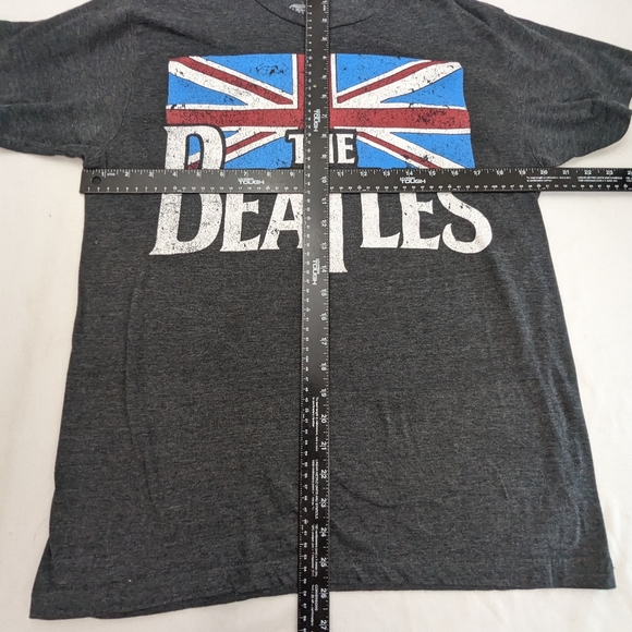 The Beatles 2014 Union Jack Grey Tee Medium - Picture 5 of 8